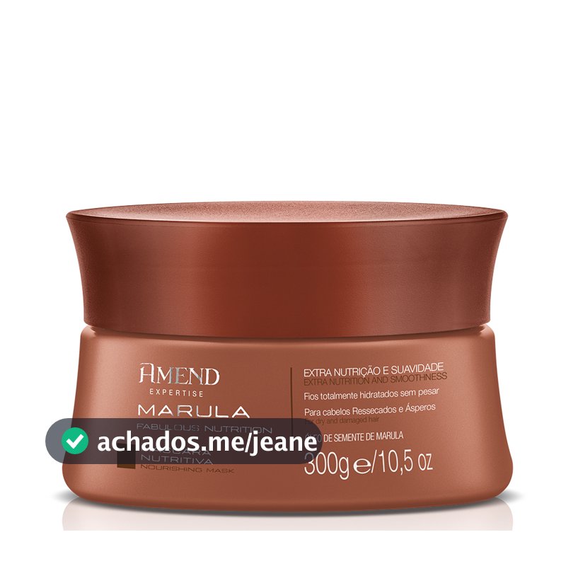 AMEND MÁSCARA NUTRITIVA EXPERTISE MARULA FABULOUS NUTRITION 300G