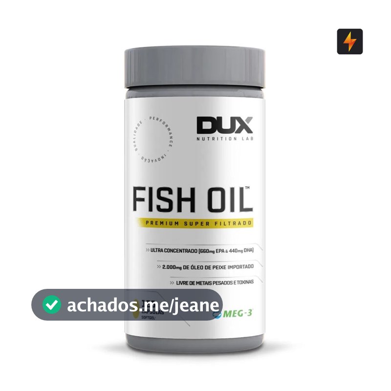 Fish Oil - Ômega Pote Com 120 Cápsulas Dux Nutrition
