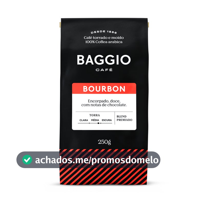 Baggio Café - Café Torrado e Moído - Blend Premiado -  Bourbon 250g
