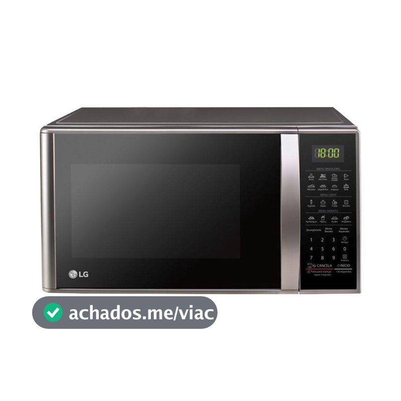 Micro-ondas LG 30 Litros Prata Limpa Fácil MS3043BR 127V