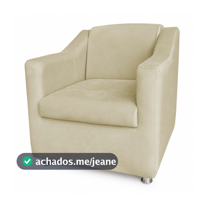 Envio Imediato - Poltrona SUEDE Decorativa Dilla Consultório, Recepção, Sala, Escritório