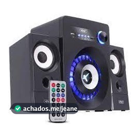 Caixa Som Cartão/Pen Drive/Controle 16W Subwoofer Kp-6022Bh