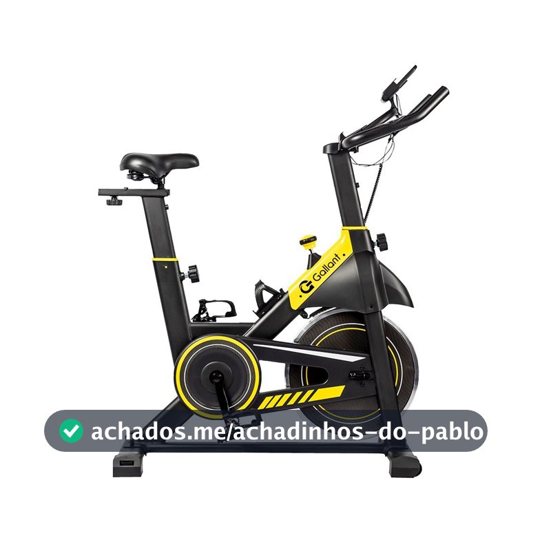 Bicicleta Ergométrica Spinning Magnética Gallant Elite Roda de Inércia 13 kg (GSB13HMGA-PT)