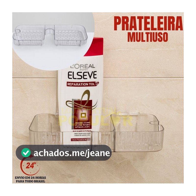 Suporte De Shampoo Prateleiras De Banheiro Sem Furo Acrilico