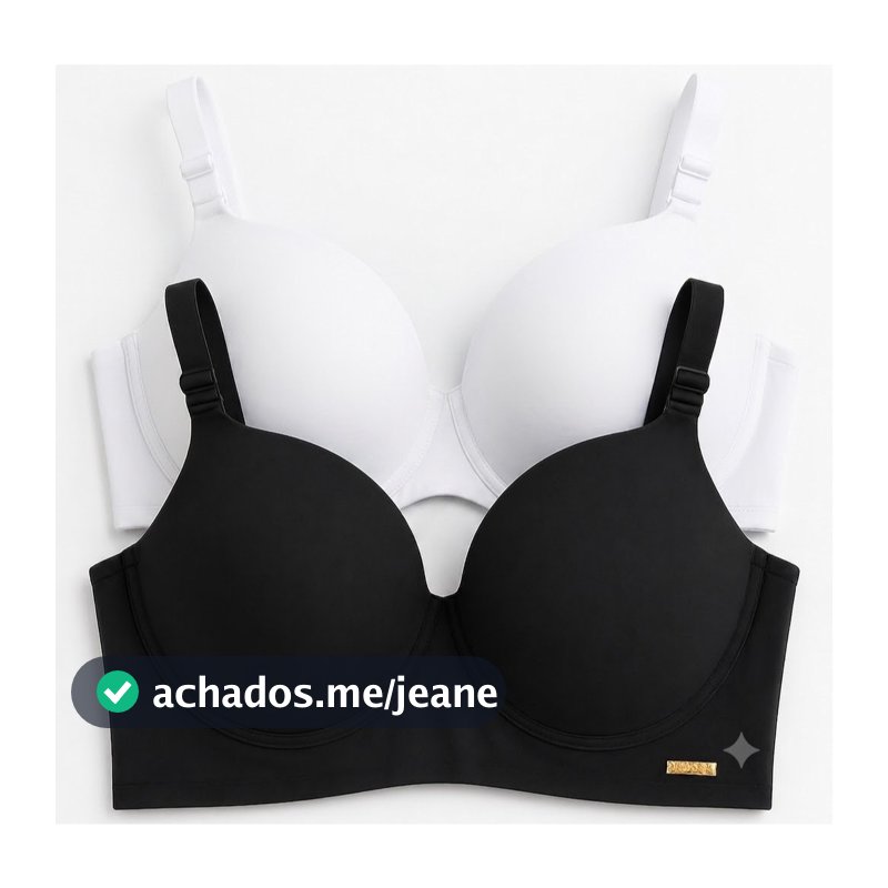 Kit C/2 Sutiãs Premium Reforçados Com Bojo Lingerie Femininos Direto Fábrica Tamanhos P AO GG PROMOÇÃO