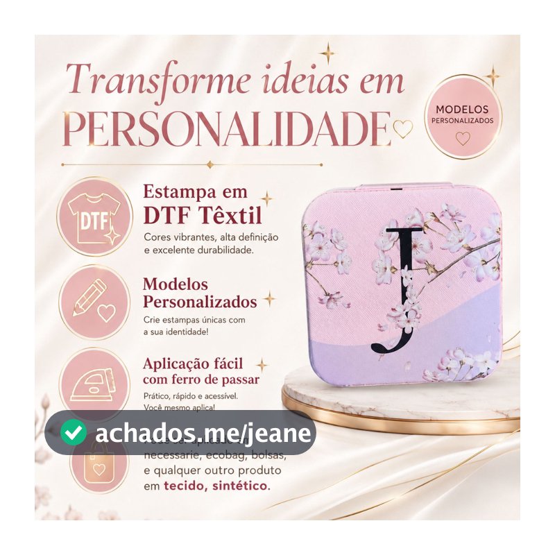 Estampa Adesivo Termocolante DTF Têxtil - Dia dos Namorados | Desenhos variados | Fácil Aplicação