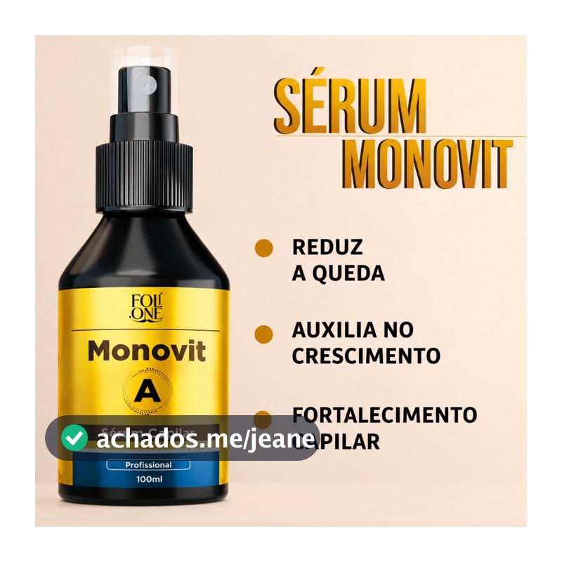 Sérum Monovit Crescimento Capilar Produto Para Cabelo Forte
