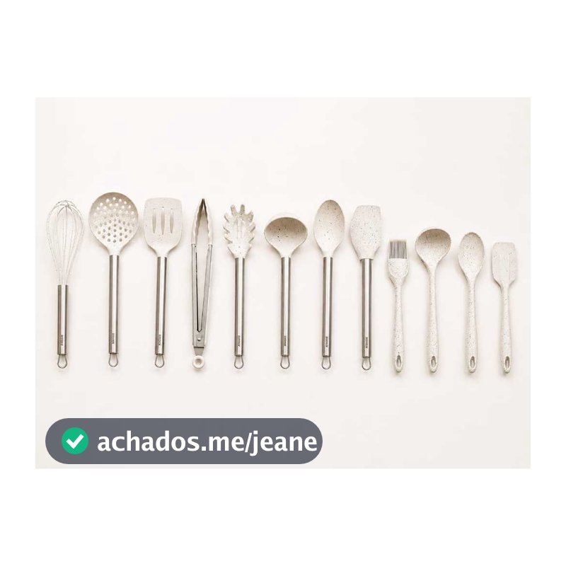 Kit de Utensílios de Cozinha em Silicone Premium 12pçs Brinox
