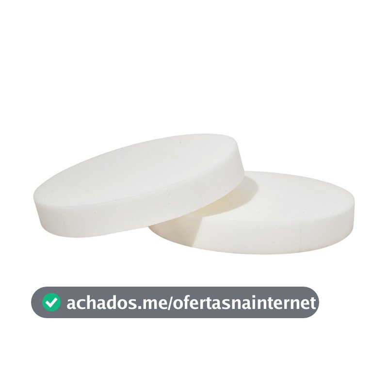 KIT 4 Pecas Espuma Redonda 40cm Diâmetro x 3cm Espessura d33 Banqueta Assento Redondo Cadeira