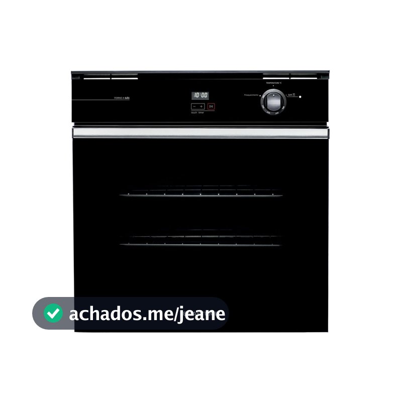 Forno de Embutir a Gás Brastemp 78 Litros Preto com Grill e Timer Touch - BOA84AE