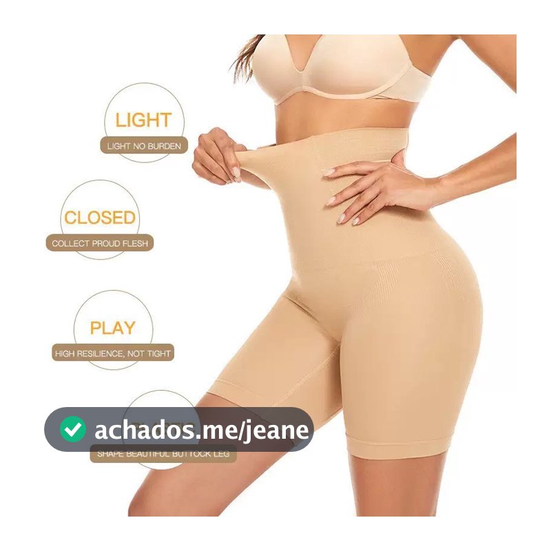 Kit 2 Ou 1 Unidade Short Cinta Modeladora Levanta Empina Bumbum Feminina 4 Barbatanas Compressão