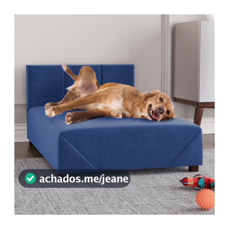 Cama para Cachorro ou Gato Caminha Box Pet em Suede 60cm/80cm