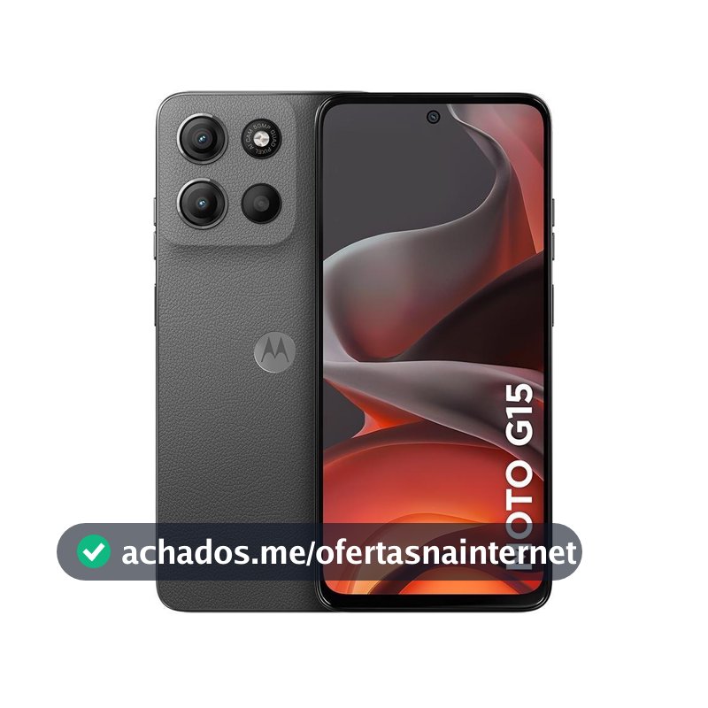 Usado: Moto g15 256GB Cinza-escuro Bom - Trocafy - Motorola