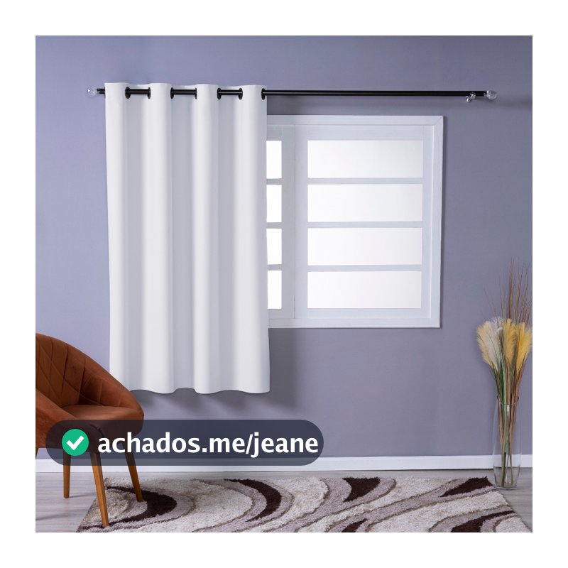 Cortina Blackout PVC 1,10m x 1,30m Corta 100% a  Luz