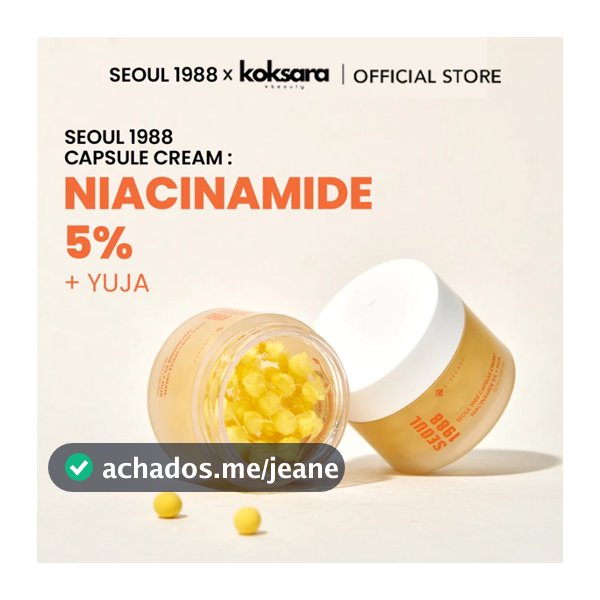 [OFFICIAL] SEOUL 1988 capsule cream : niacinamide 5% + yuja 50ml