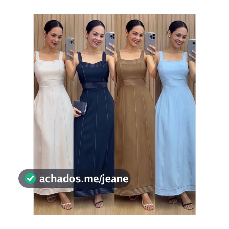 J  Vestido Longo Elegante em Tecido Sensorial com bolso– Conforto e Sofisticação para odas as Ocasiões