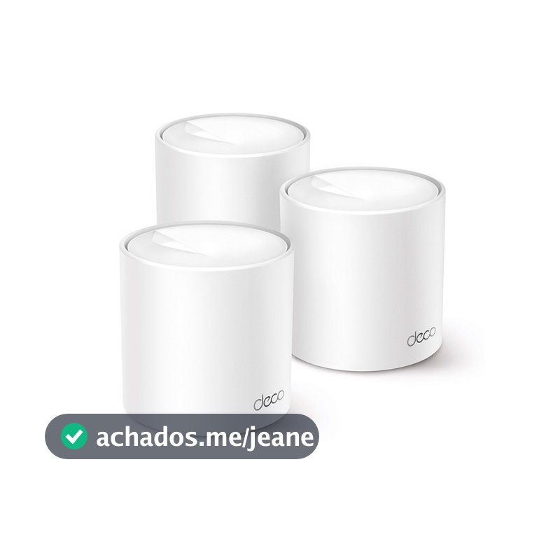 Roteador Deco X10 3-Pack  AX1500 Whole Home Mesh Wi-Fi 6