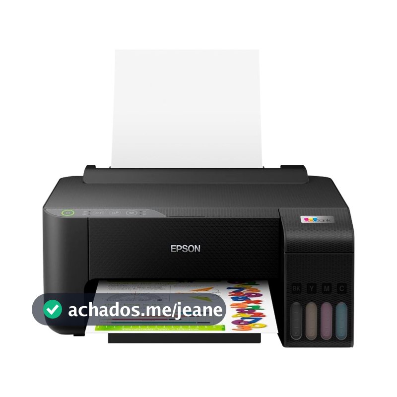 Impressora Epson L1250 Tanque de Tinta, Colorida, Ecotank, Wi-Fi, Preto, Bivolt