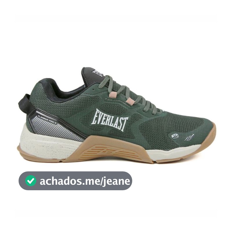 Tênis Everlast Climber Pro 3 Unissex Verde Bege Cross