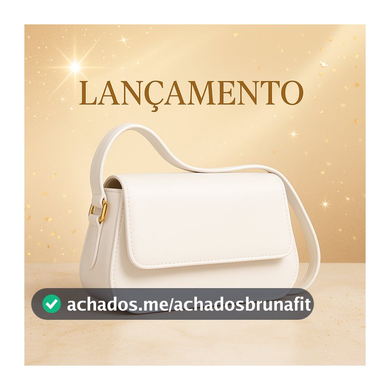Bolsa Feminina Modelo Baguete Duas Fivela De Ombro Ali Freitas