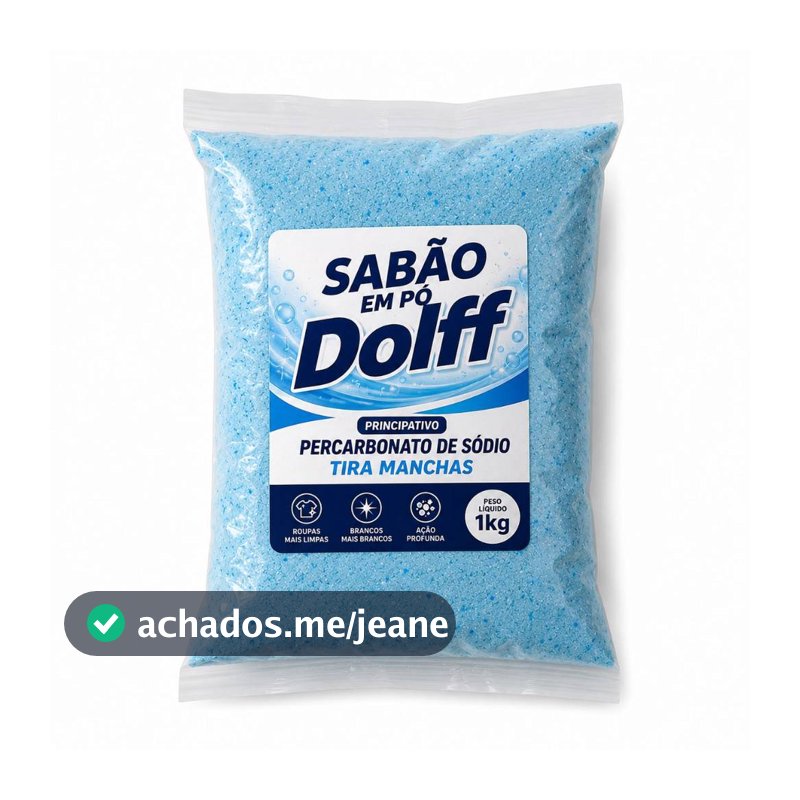 Sabão em Pó Percabonato Rustico Tira Mancha