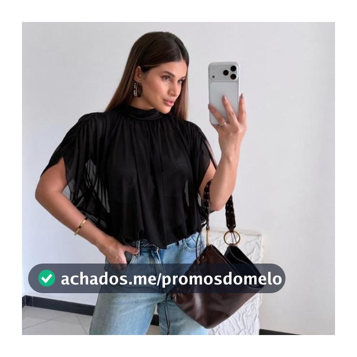 Body Soltinho Elegante Tule Transparente Feminino Drapeado Com Gola Tendencia