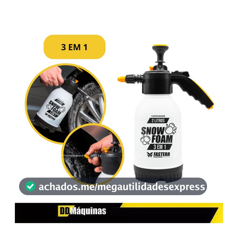 Pulverizador Manual 3 Em 1 Snow Foam 2 Litros FST089 - Fasterr