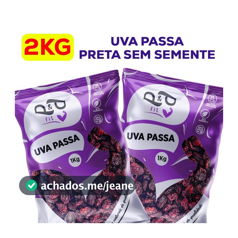 Uva Passa Preta Sem Semente