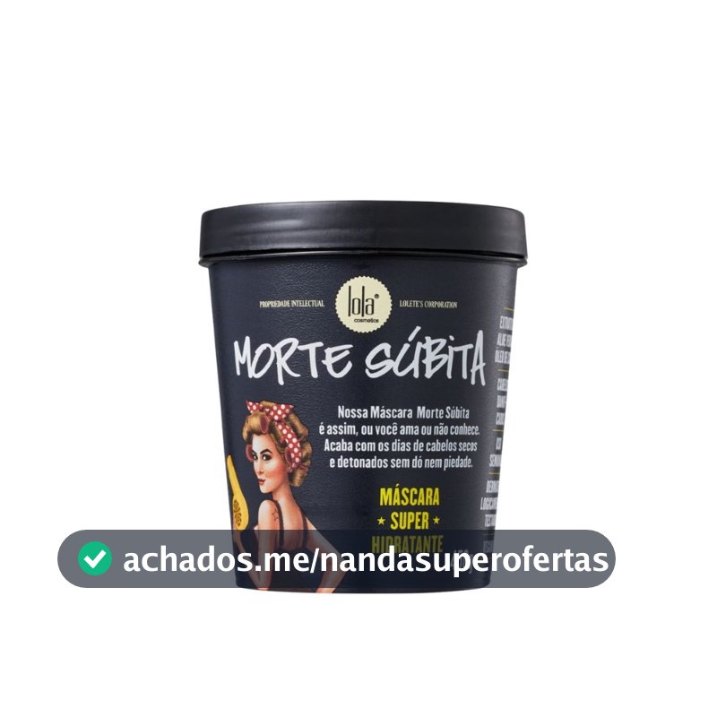 Máscara de Hidratação Morte Súbita Lola Cosmetics 450g