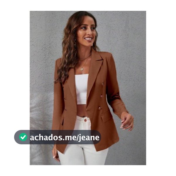 Blazer Casaquinho Feminino Alfaiataria Casaco Social Com Botão Lindo Super Envio