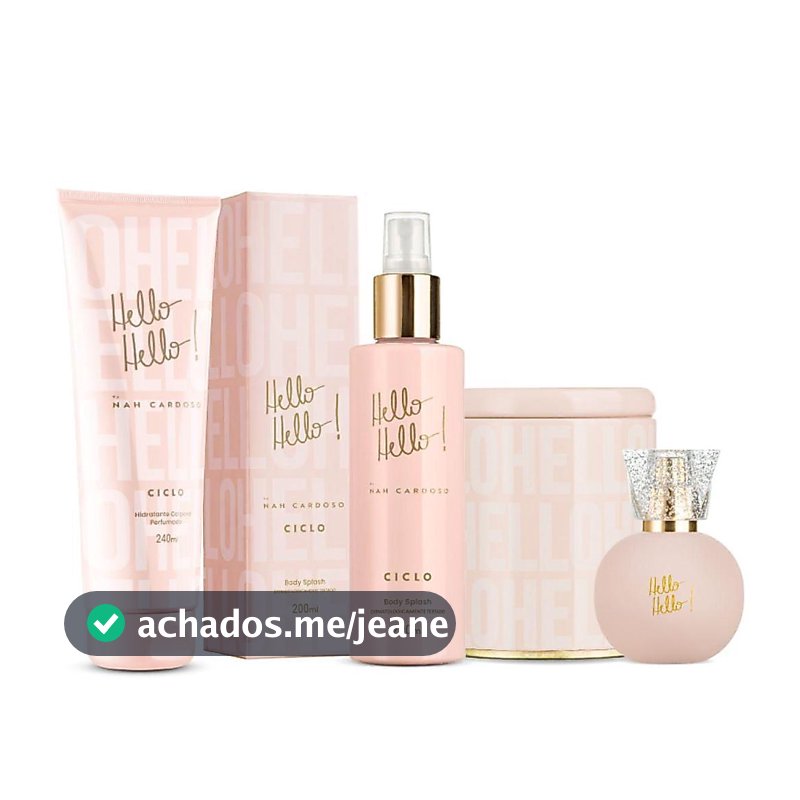 Combo Linha Hello Hello Deo Colônia 50ml + Hidratante + Body Splash