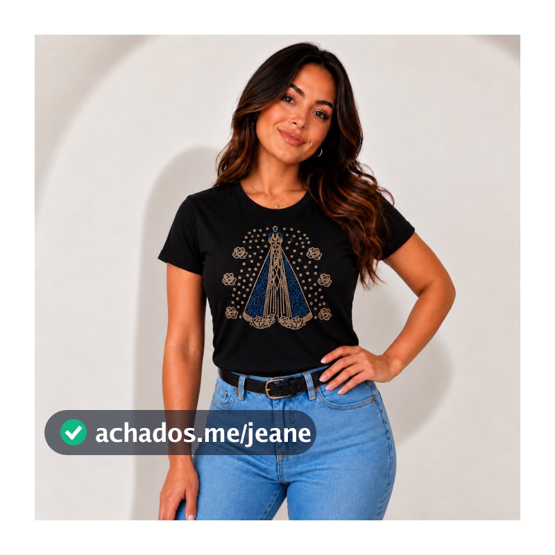 Camiseta Feminina Cristã Nossa Senhora Aparecida