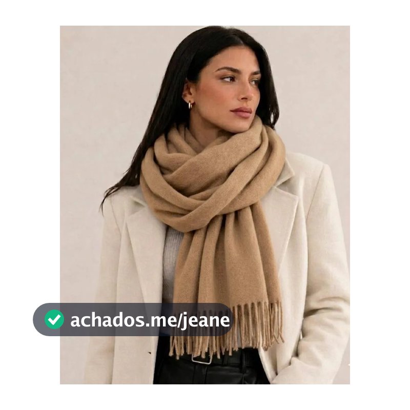 Cachecol Inverno Caxemira Lenço de Lã Pashmina Xale 200g Lã 180cm Inverno Unissex
