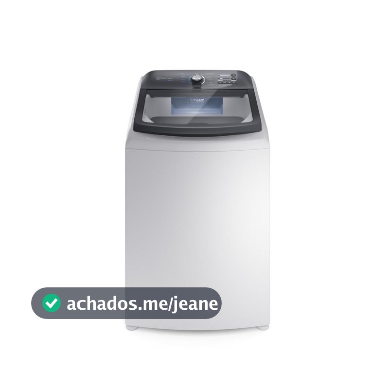 Máquina de Lavar Electrolux 18kg Efficient com Cesto Inox e Jet&Clean Branca LEE18