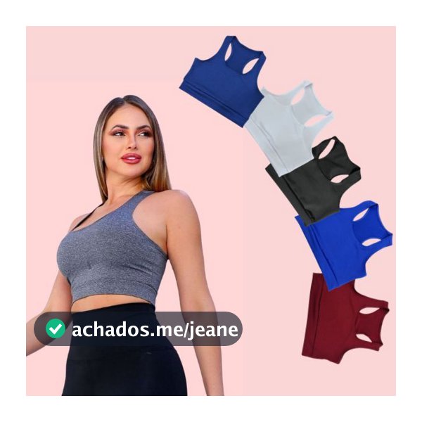 Kit 3 Tops Femininos para Academia, Musculação e Treino
