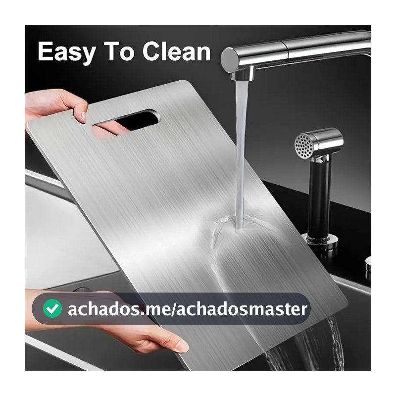 Tábua De Corte 304 Aço Inoxidável Antibacteriana À Prova De Mofo 46 cm tábua de cozinha