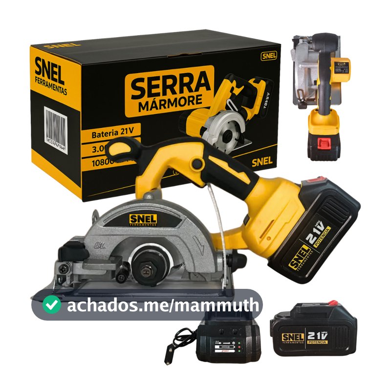 Serra Mármore A Bateria 21V 125MM Serra Circular A Bateria Snel Ferramentas