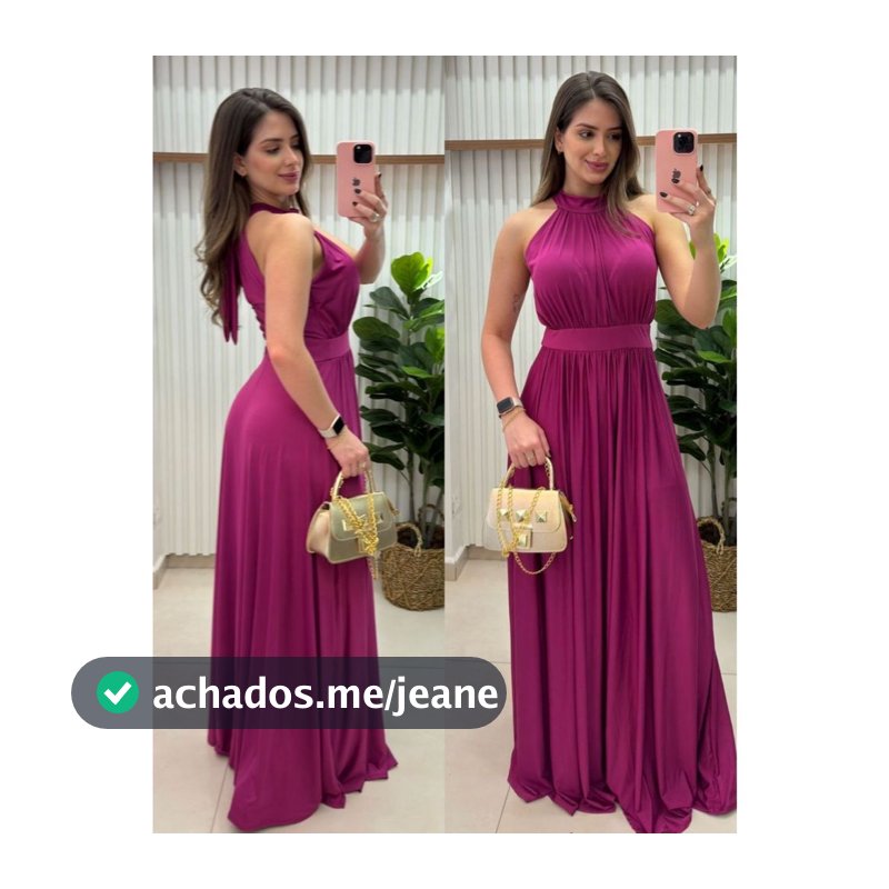 Vestido Feminino Malha Fluity Longo Sem Manga Gola Alta Cor Lisa Moda Festa Elegante