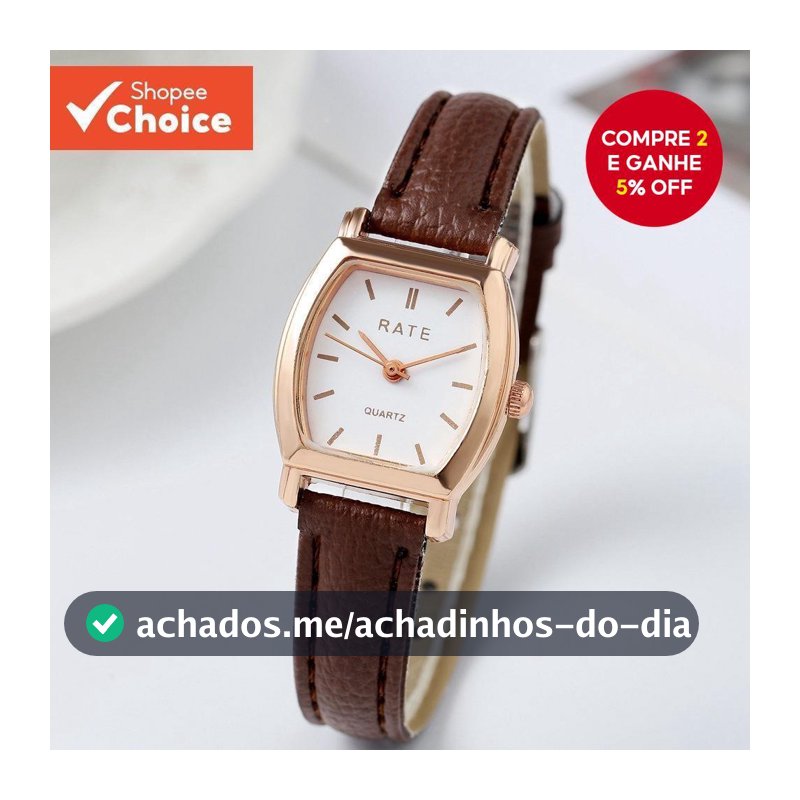 Relógio Elegante Com Design De Escala Simples E Para Mulheres , Uso Diário , De Pulso Festa De Escritório
