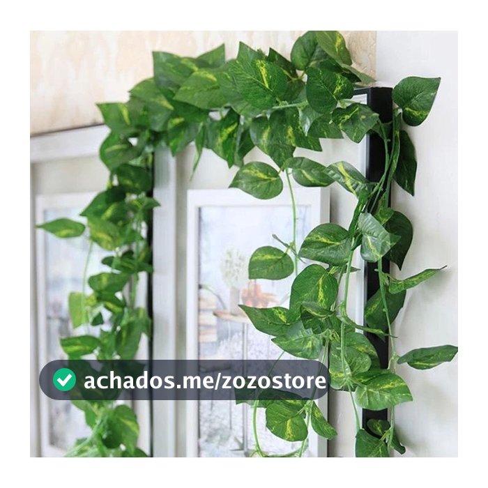 Kit 4 Metros Folhagem Pendente Trepadeira Planta Artificial Flores Artificiais Para Decoração Ramos