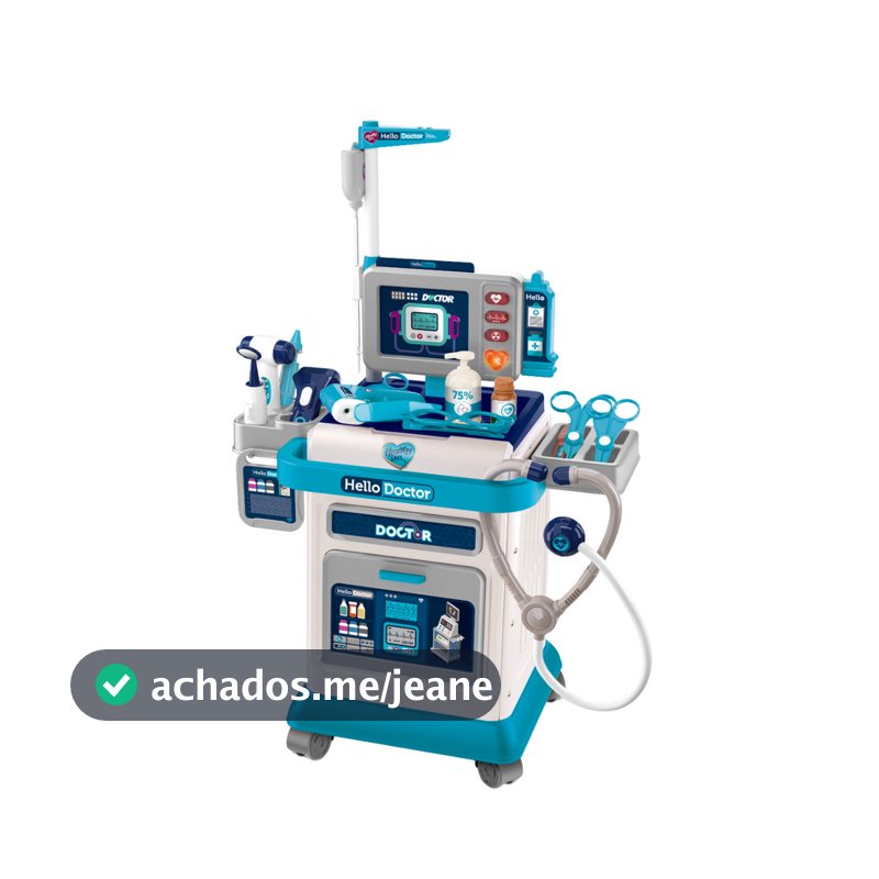 Bancada Carrinho De Médico Infantil Doctor Center Maxi Toys