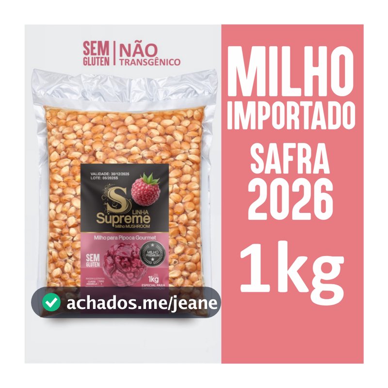 MILHO MUSHROOM PARA PIPOCA GOURMET PREMIUM