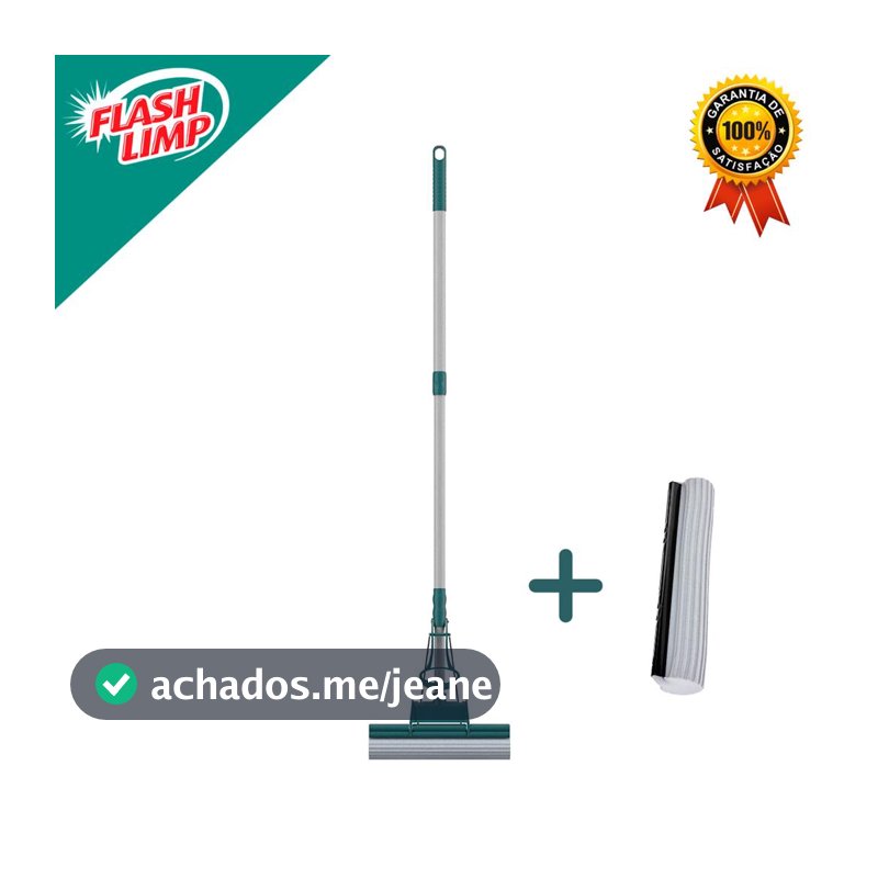 Mop Limpeza Geral Plus MOP7671 Com Refil Extra Flash Limp