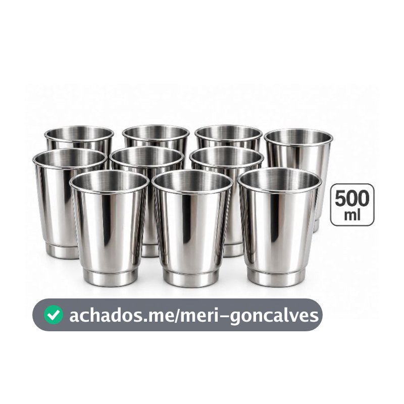 Copos de Alumínio 500ml Utilidades e 3D