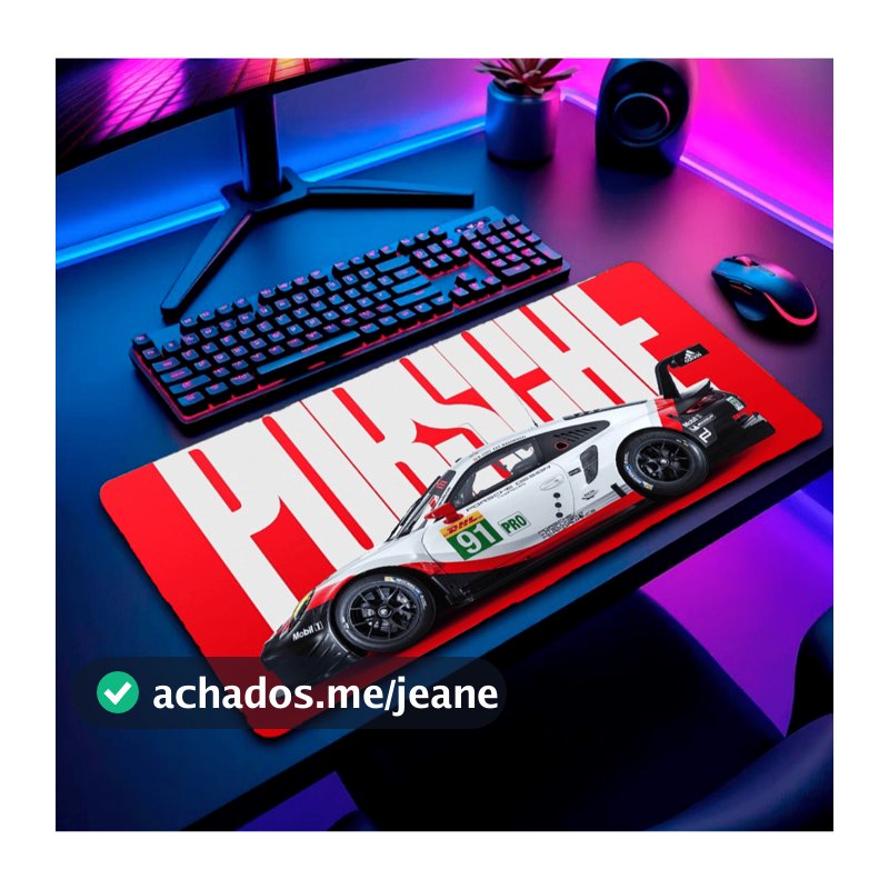 Mouse Pad Personalizado Gamer Grande RGB Anime Heróis Exclusivo 80x30cm Base Antiderrapante Premium
