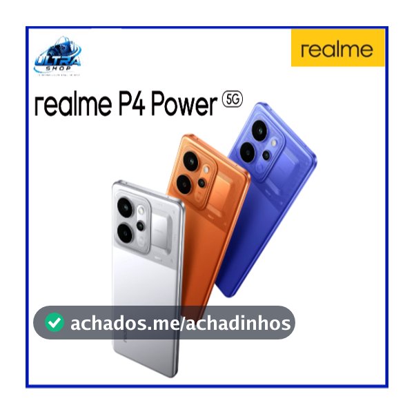 Smartphone Realme P4 Power 5G 256GB / 512GB  8GB RAM / 12GB RAM, Bateria 10001mah, Tela 4D Curve+, 144 Hz AMOLED