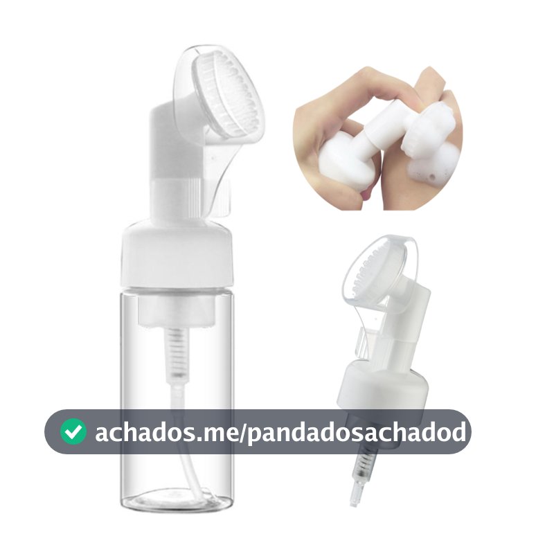 Frasco Pump Limpeza 100/120/150ml Espumador Com Escova De Silicone Para Limpeza Facial Skin Care