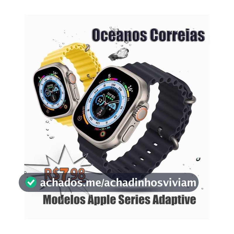 Pulseira de silicone para Smartwatch 44mm 45mm 46mm 49mm cinto de borracha smartwatch pulseira