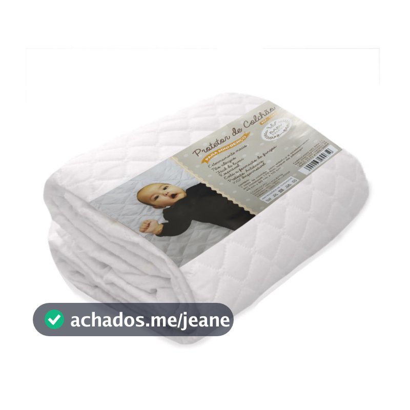 Protetor Colchão Mini Berço Bebe Capa 100% Impermeavel Elastico 40x80 Maternidade Antialergica