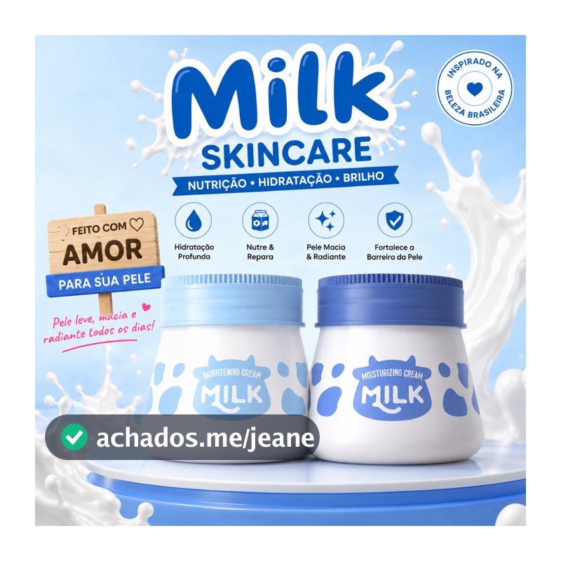 Milk Whitening Creme Facial LAIKOU Brightening Shrink Pores Remove Freckle Wrinkles Cuidados com a pele skin care